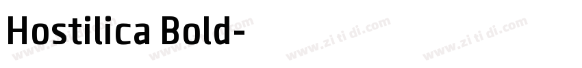 Hostilica Bold字体转换 Hostilica Bold字体转换